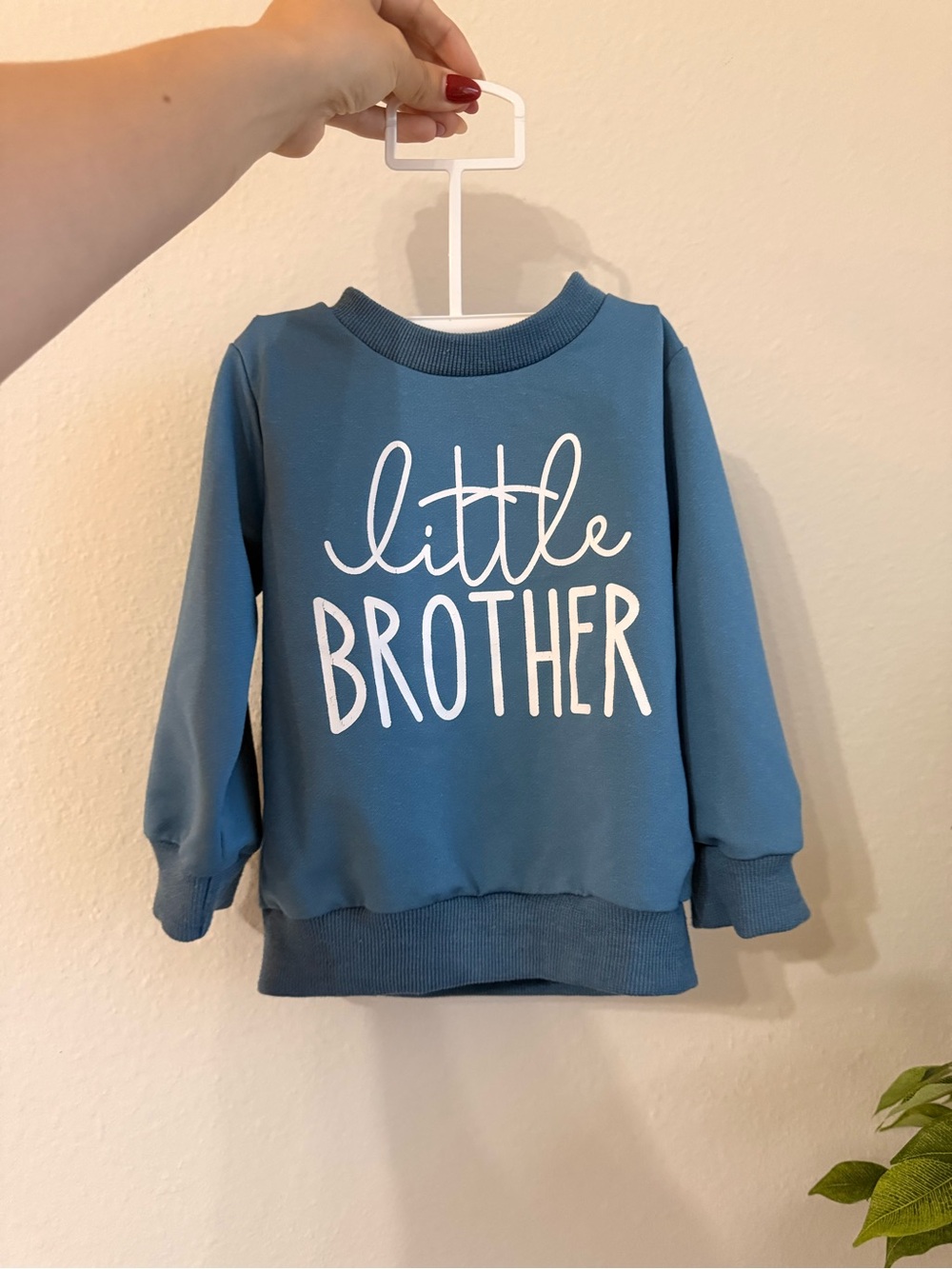 Amazon Blue "Little Brother" Kids Pullover Sweatshirt